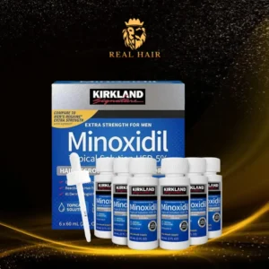 Kirkland Minoxidil 0.5% – Caja de 6 Unidades para Crecimiento de Barba y Cabello