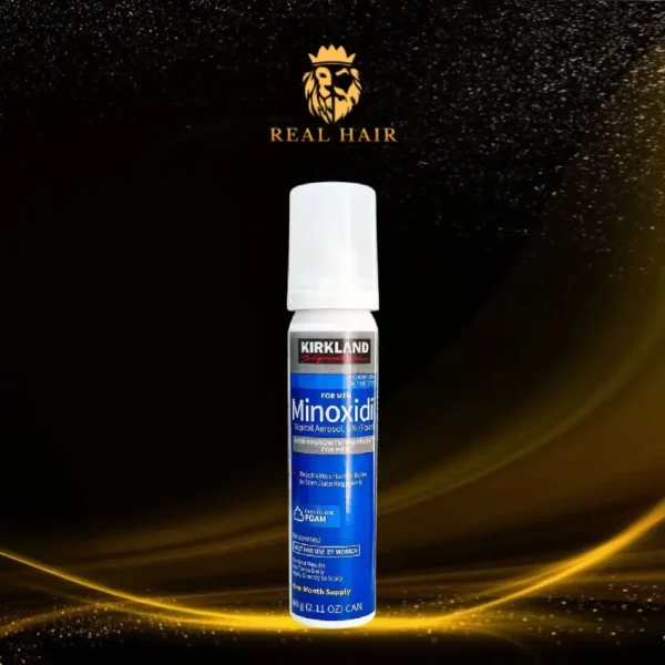 Kirkland Minoxidil Foam 5% – Espuma para Crecimiento de Barba y Cabello